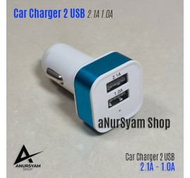 Jual Car Charger 2.1A - 1.0A / Charger Mobil 2 USB